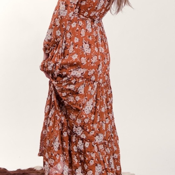 🎉HP🎉EUC🍁 Vintage Spell Gypsy Dancer Gown in Maple size medium - Picture 4 of 14